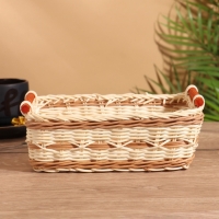 Корзина плетеная 23x16x9 см, ротанг