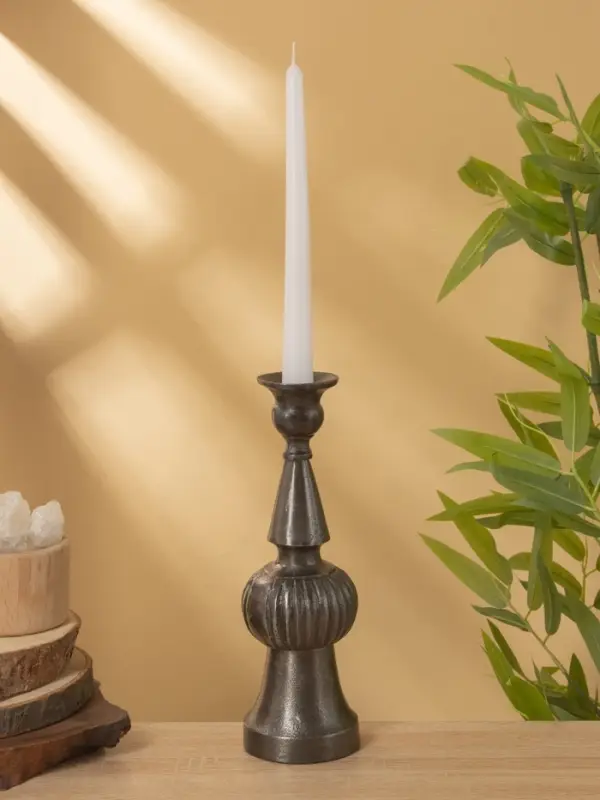 Подсвечник "Ретро серия Аликанте" алюминий 7,5х7,5х26 см