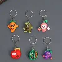 Брелок резина "Фруктики-смайлики" МИКС 2,7х2,6х1,6 см