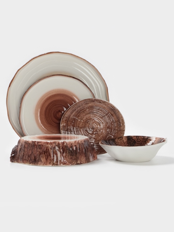 Блюдо для подачи Magistro "Wood" 20,5см 20,5х18,7х5,5 см