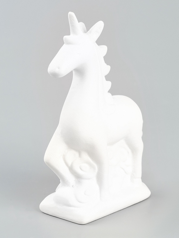 Копилка под роспись "Единорог" с кистью