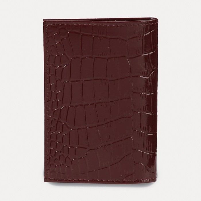 Обложка для пенсионного удостоверения, цвет бордовый