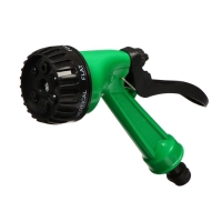 Пистолет для полива, 7 режимов, быстросъёмное соединение, рр&minus;пластик, Greengo