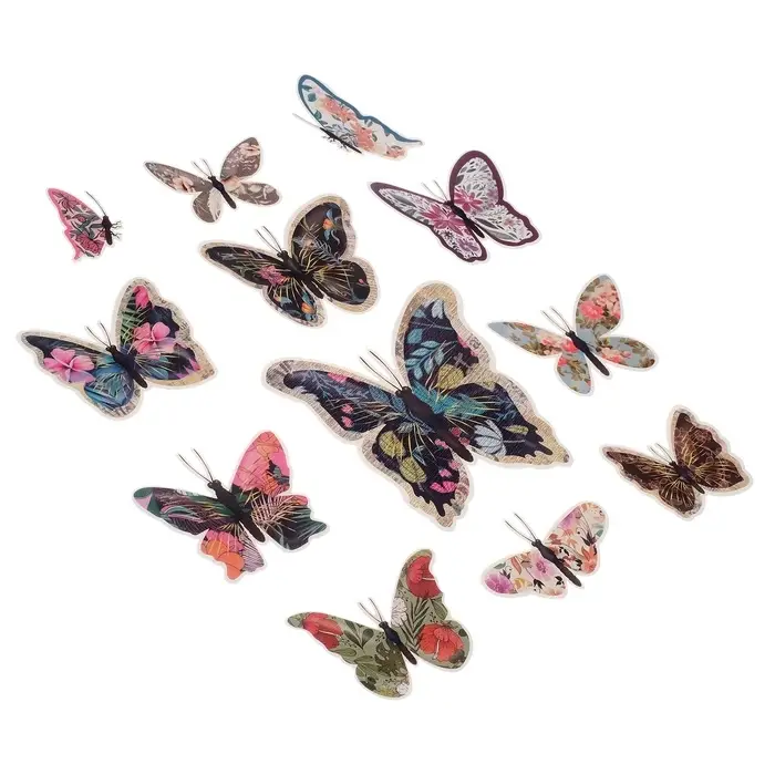 Набор магнитов на холодильник &laquo;Цветочные&raquo;, 12 шт., картон, h=4-10 см