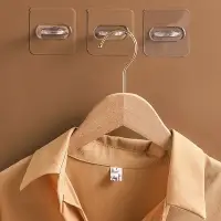 Держатель с клейкой поверхностью ТУНДРА, d=25 мм, 68&times;68 мм, прозрачный