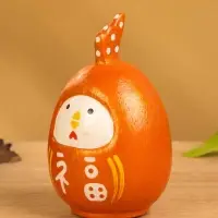 Деревянная кукла кокеши "Цыпленок" цв. красный, 6х6х9 см