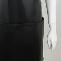 Фартук парикмахерский, одностронний, 3 кармана, чёрный