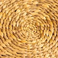 Пуфик 40х40х20 см, водный гиацинт, сиграсс