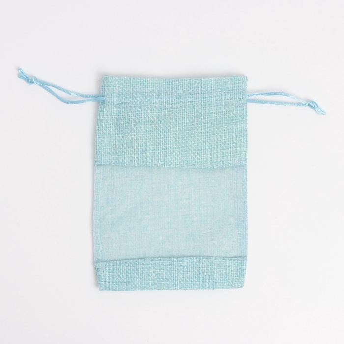 Льняной мешочек для хранения украшений, подарков, трав, 10 х 14 см, набор из 5 штук