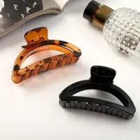 Крабик для волос &laquo;Глянец&raquo;, дуга тонкая, 8.5 см, МИКС