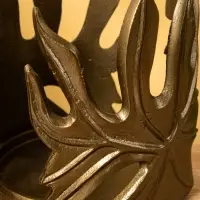 Подсвечник "Языки пламени" алюминий 15,2х15,2х16 см