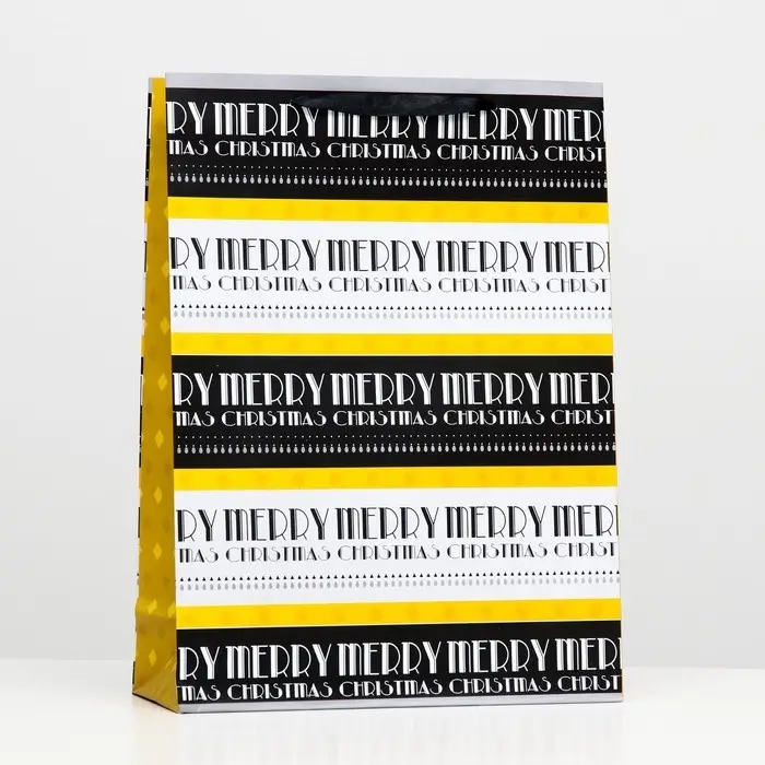 Пакет ламинированный Merry christmas 32&times;42&times;12