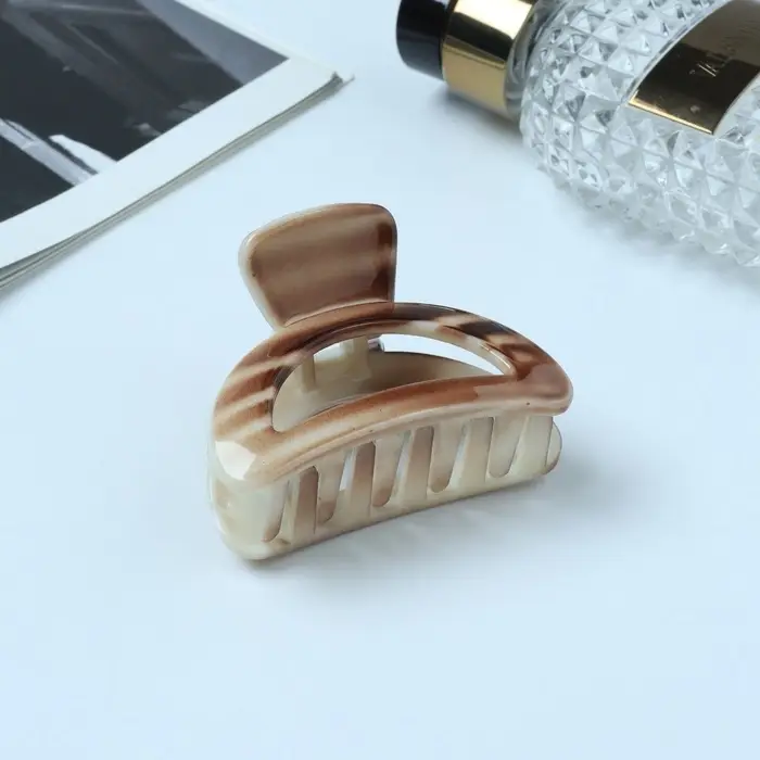 Крабик для волос &laquo;Виола&raquo;, полосы, 6 см, МИКС