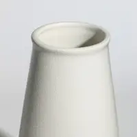 Ваза керамика настольная "Шерон" классика, 19,5х9,5х7 см, белый