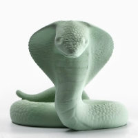 Подставка новогодняя под телефон &laquo;Кобра&raquo;, зелёная, 8,5 х 7,5 см