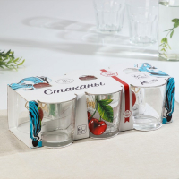 Набор стеклянных стаканов &laquo;Ода. Полезная вишня&raquo;, 250 мл, 6 шт