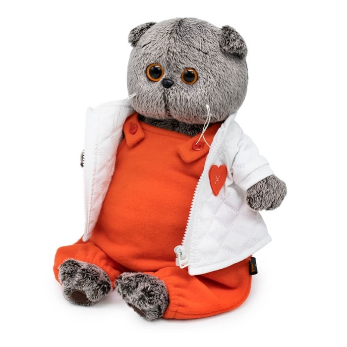Мягкая игрушка &laquo;Басик&raquo;, в стеганой куртке и комбинезоне, 22 см