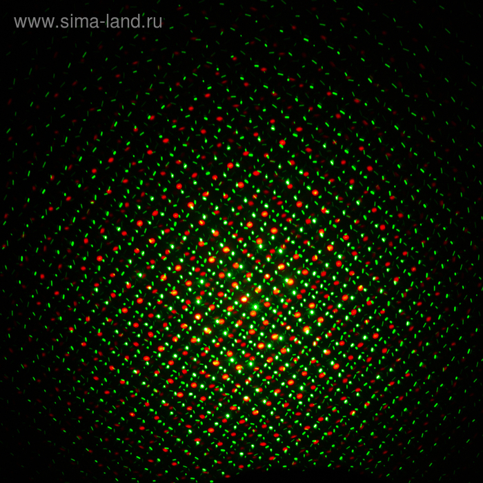 Световой прибор &laquo;Точки&raquo; 5 см, лазер, свечение красное/зелёное, 3 В