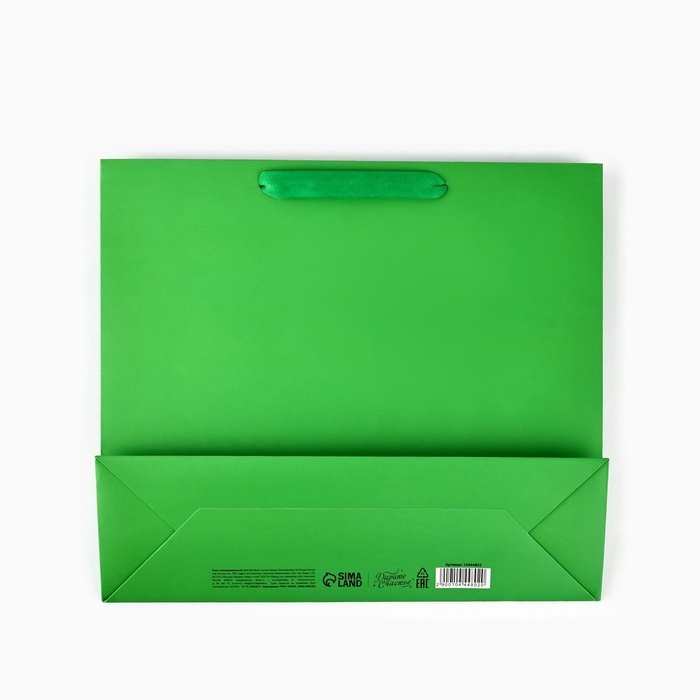 Пакет ламинированный вертикальный &laquo;Поздравляем&raquo;, глиттер, M, 26 х 30 х 9 см