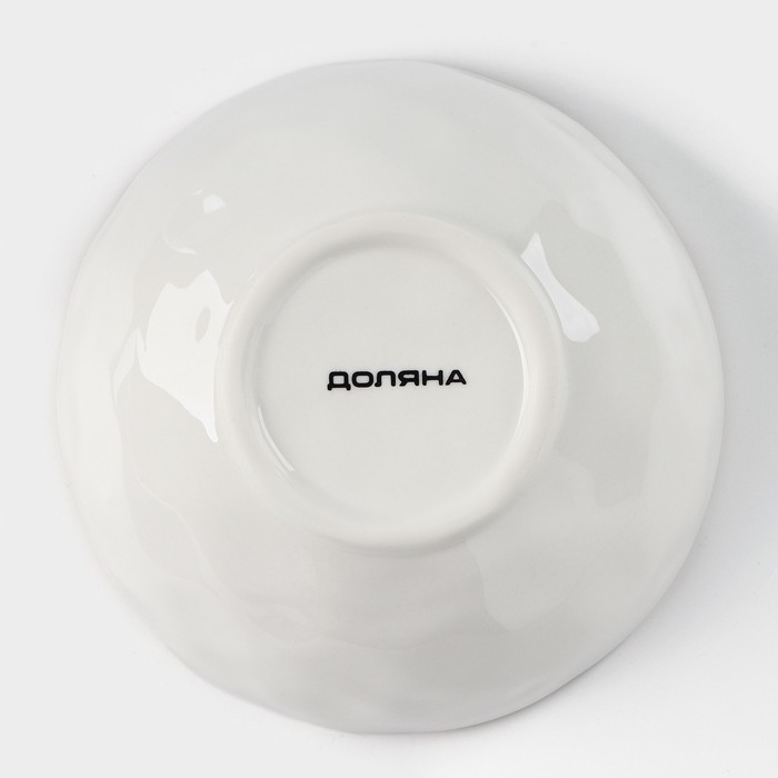 Миска фарфоровая Доляна &laquo;Космос&raquo;, 370 мл, d=13,1 см, цвет синий