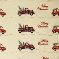 Новый год! Лоскут &laquo;Машинка с ёлками&raquo;, 48 &times; 48 см