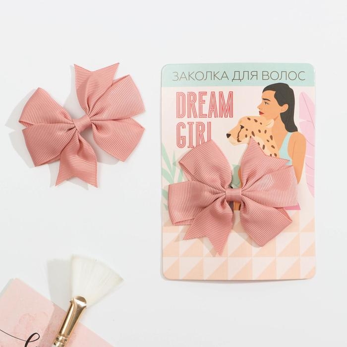 Заколка для волос с бантом &laquo;Dream girl&raquo;, 10 х 14 см