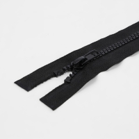 Молния &laquo;Трактор&raquo;, №5, разъёмная, 2 замка, замки автомат, 90 см, цвет чёрный, цена за 1 штуку