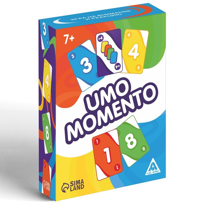 Настольная игра на реакцию и внимание &laquo;UMO momento&raquo;, 108 карт, 7+