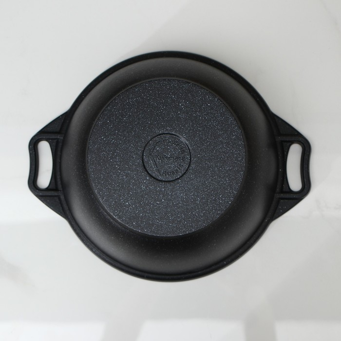 Кастрюля, 3 л, d=24 см, h=17 см, антипригарное покрытие, цвет тёмный мрамор