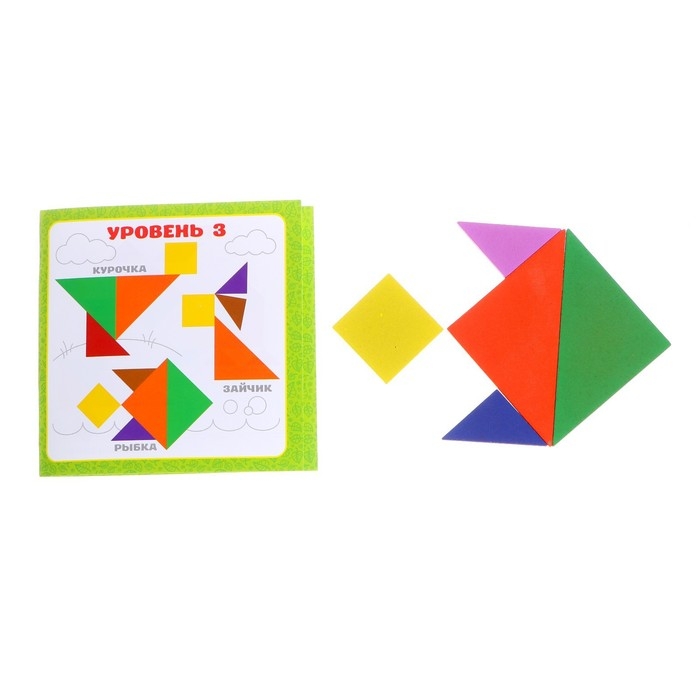 Головоломка &laquo;Танграм&raquo;, 11&times;11 см, 7 деталей