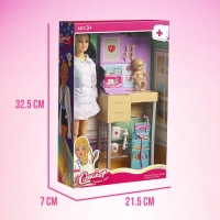 Кукла-модель шарнирная &laquo;Доктор Лиза&raquo; с малышом, мебелью и аксессуарами