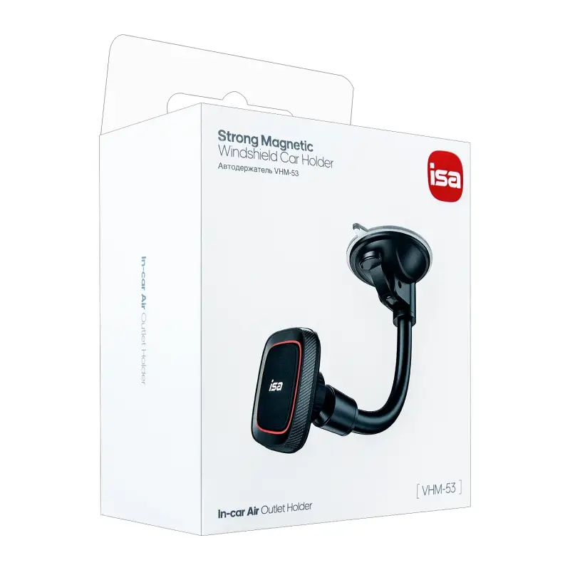 Автодержатель VHМ-53 магнитный  ISA (170шт/кор)