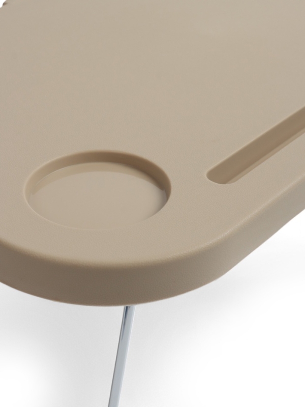 Корзина - столик Maclay 2 в 1, складная, 47 х 28,5 х 23,5 см, стол 45 х 28 х 16 см, бежевая