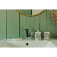 Набор аксессуаров для ванной комнаты Доляна &laquo;Марокко&raquo;, 3 предмета (мыльница, дозатор для мыла, стакан)