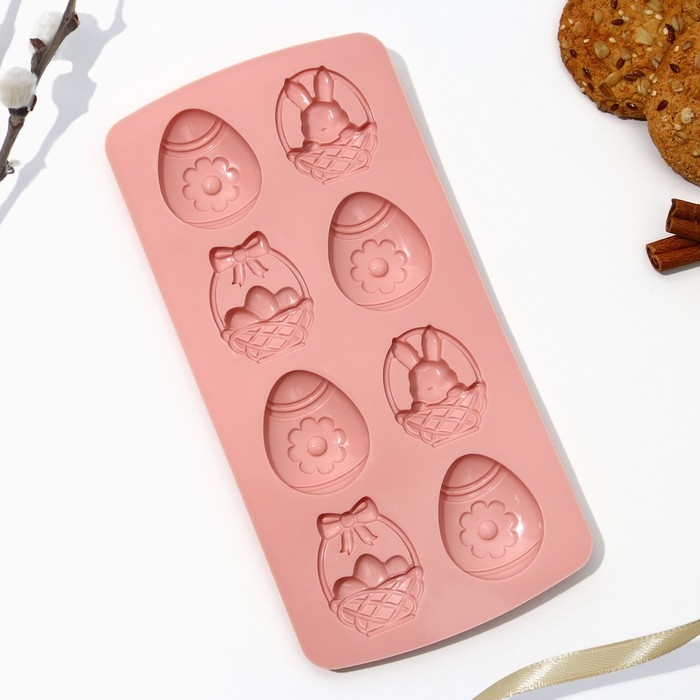 Силиконовая форма для выпечки &laquo;Пасхальная композиция&raquo; на пасху, 10.6 х 20.7 см.