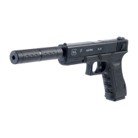 Пистолет "Глок" с глушителем