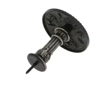 Крючок для штор CAPPIO KS031, d=95 мм, цвет черное золото, 2 шт