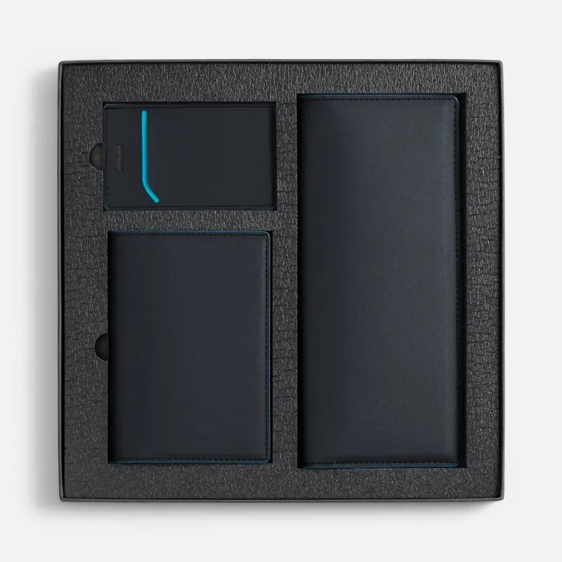 Набор Multimo Simple, черный с бирюзовым