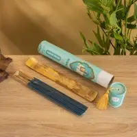 Благовония в тубусе "Сила цветов" 30 штук с деревянной подставкой