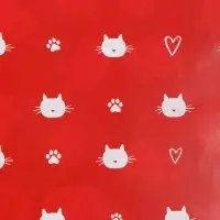 Бумага упаковочная глянцевая двухсторонняя &laquo;Коты&raquo;, 70 х 100 см