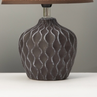 Настольная лампа "Кудри" 1х40Вт Е14 кофе/белый 19,5х19,5х31см