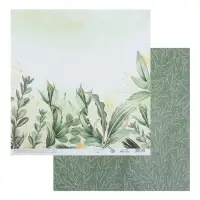 Бумага для скрапбукинга &laquo;Зелень&raquo;, 30,5 х 32 см, 190 г/м&sup2;