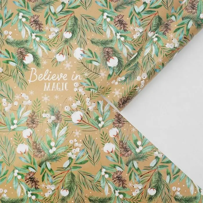 Упаковочная бумага на новый год &laquo;Magic winter&raquo;, 70 х 100 см, глянцевая