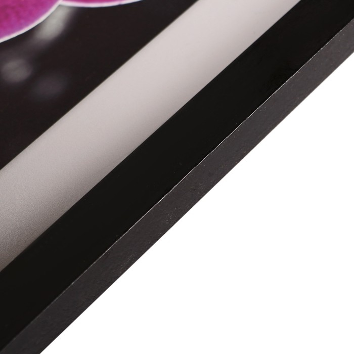 Картина "Тёмно-розовые орхидеи" 42х107 см рамка микс