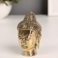 Сувенир бронза "Голова Будды" 4х4х7 см