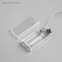 Светодиодная фигура &laquo;Снеговик&raquo; 11 &times; 22 &times; 11 см, акрил, 24 LED, батарейки ААх2 (не в комплекте), свечение мульти (RGB)