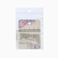 Серьги со стразами "Квадрат" 20*20мм, цвет белый в серебре