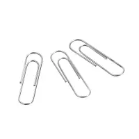 Скрепки канцелярские ErichKrause, 28 мм, 100 шт., без покрытия