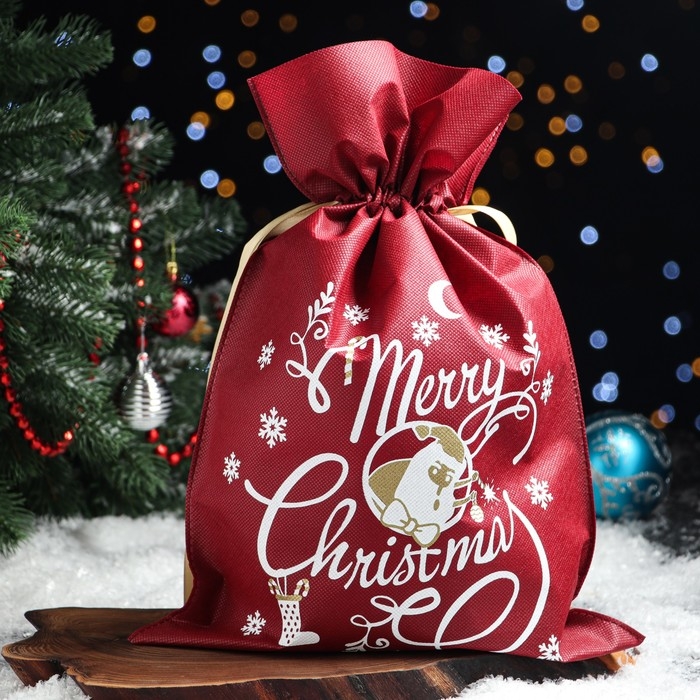 Новый год. Мешок подарочный "Время чудес", 30 x 45 см