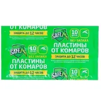 Средство от комаров SAFEX, пластины, 10 шт.